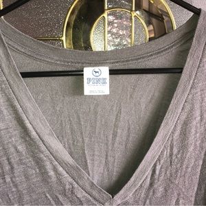 PINK Victoria’s Secret grey V-neck